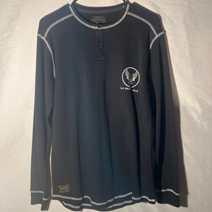 DC Shoe Co. Black Men's Long Sleeve "U.S. Delta Charlie" Shirt  Size M